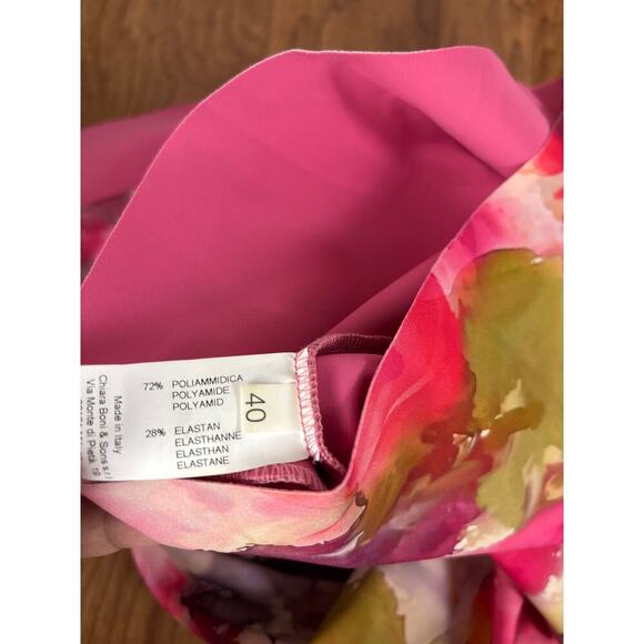 B71 Chiara Boni Dress Floral Womens Small One Shoulder Swiftie Midnights Chic - Picture 6 of 7